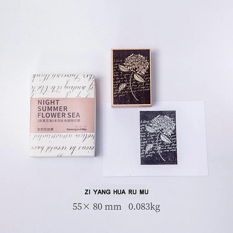 Vintage Wooden Stamp - Journal Carnival