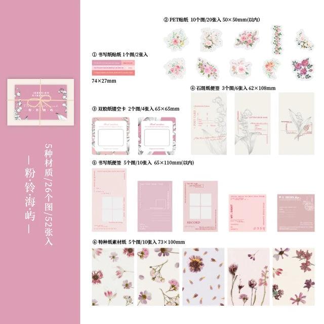 Retro Paper and stickers pack - Journal Carnival
