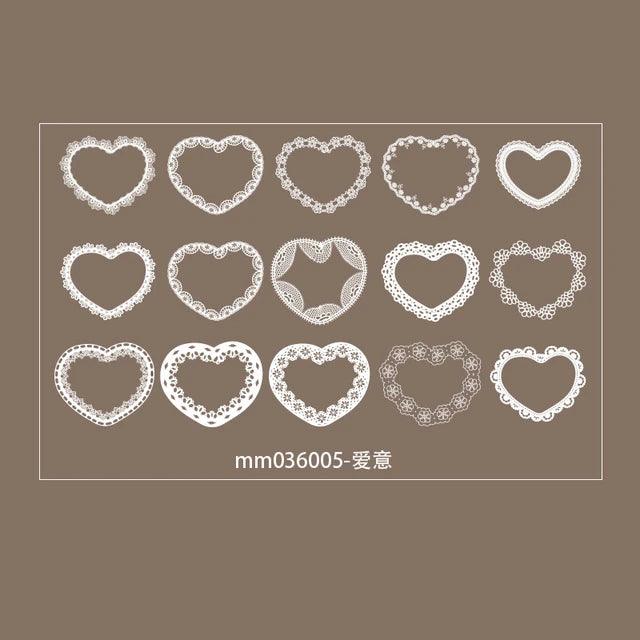 Lace Style pet frame stickers - Journal Carnival
