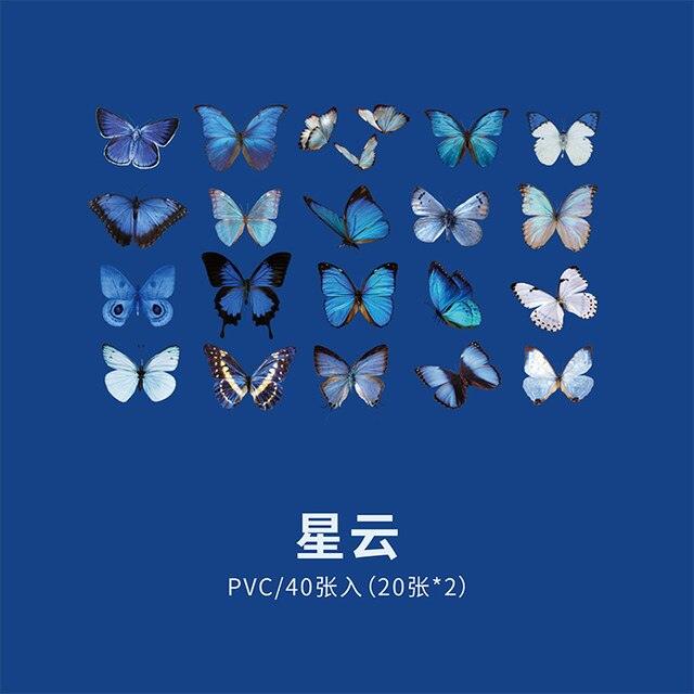 Butterfly Museum series retro stickers - Journal Carnival