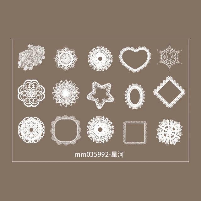Lace Style pet frame stickers - Journal Carnival