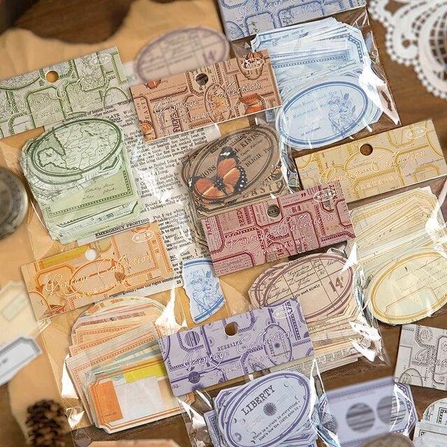 Retro Label Stickers - Journal Carnival