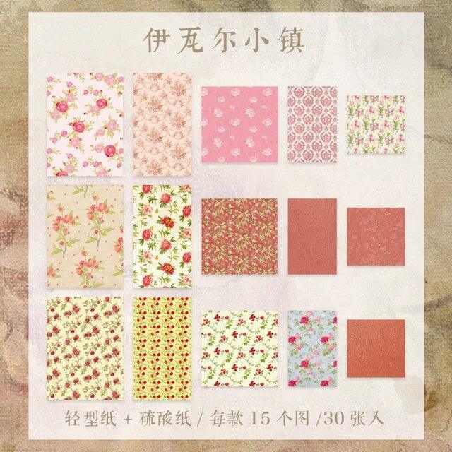 Vintage Garden Letter Series Material Paper - Journal Carnival