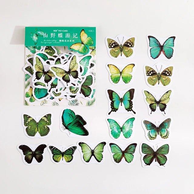 Aesthetic Butterfly Stickers - Journal Carnival