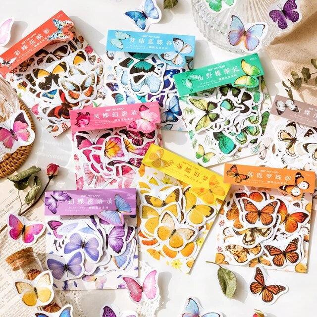 Aesthetic Butterfly Stickers - Journal Carnival