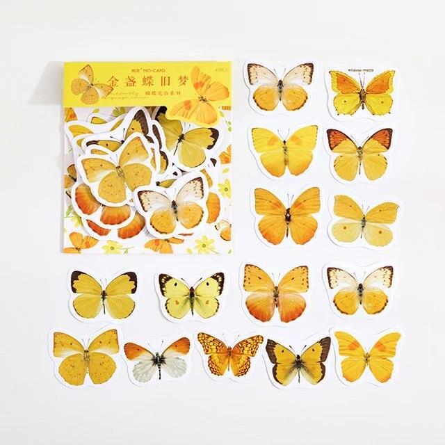 Aesthetic Butterfly Stickers - Journal Carnival
