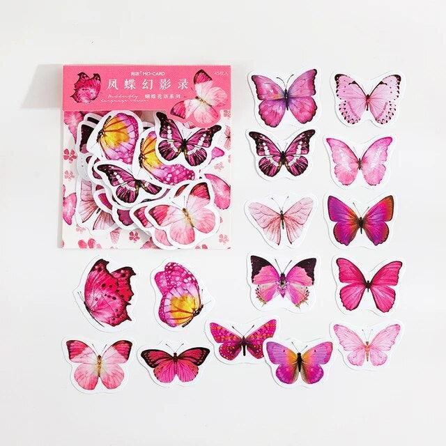 Aesthetic Butterfly Stickers - Journal Carnival