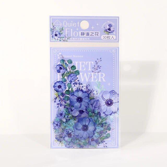 Aesthetic Pet Flower Stickers - Journal Carnival