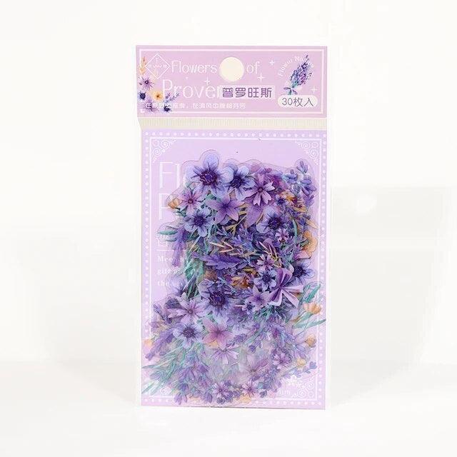Aesthetic Pet Flower Stickers - Journal Carnival