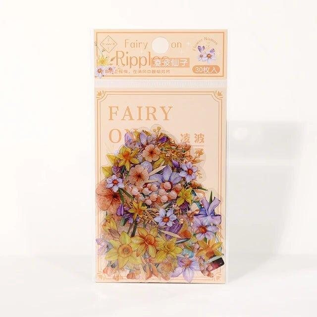 Aesthetic Pet Flower Stickers - Journal Carnival