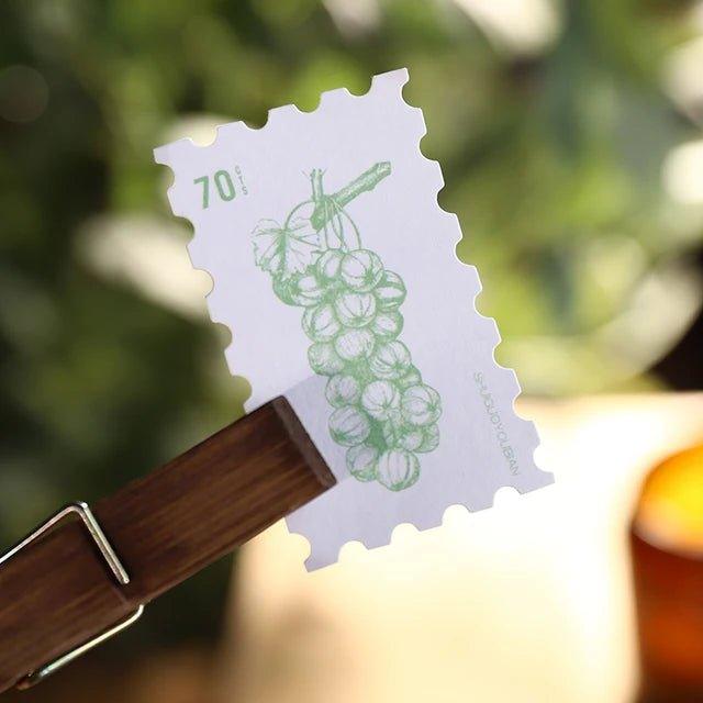 Aesthetic stamp shape stickers