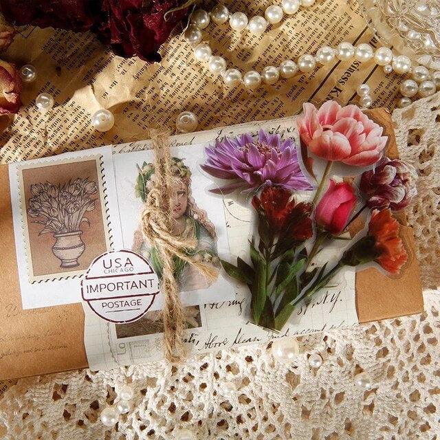 Autumn Flower Pet Stickers - Journal Carnival