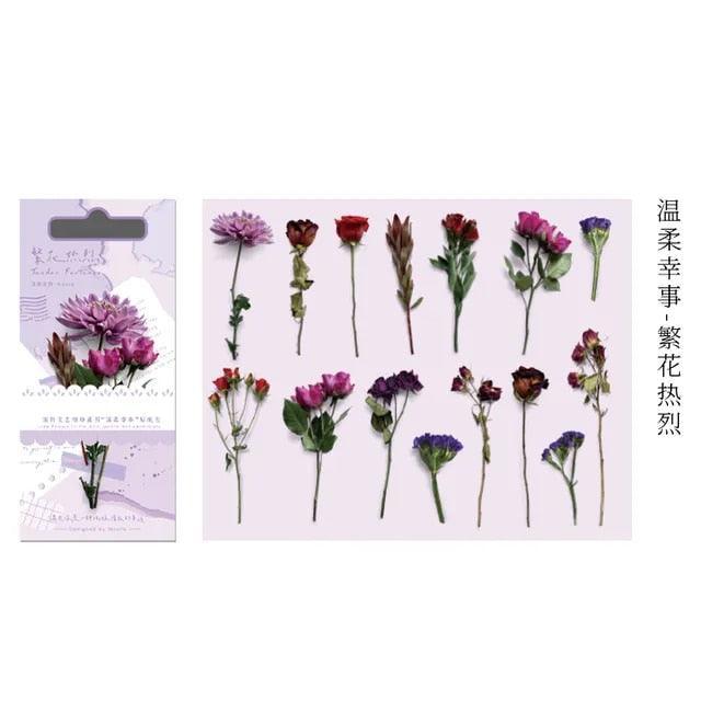 Autumn Flower Pet Stickers - Journal Carnival