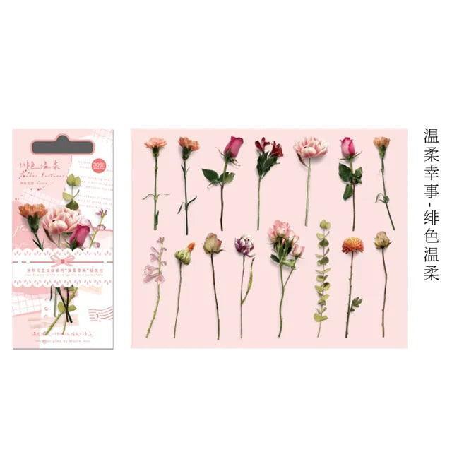 Autumn Flower Pet Stickers - Journal Carnival