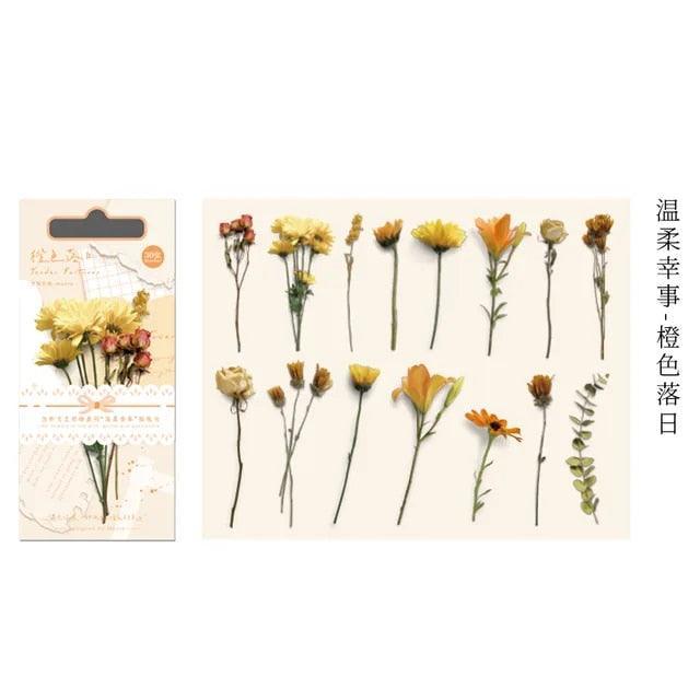 Autumn Flower Pet Stickers - Journal Carnival