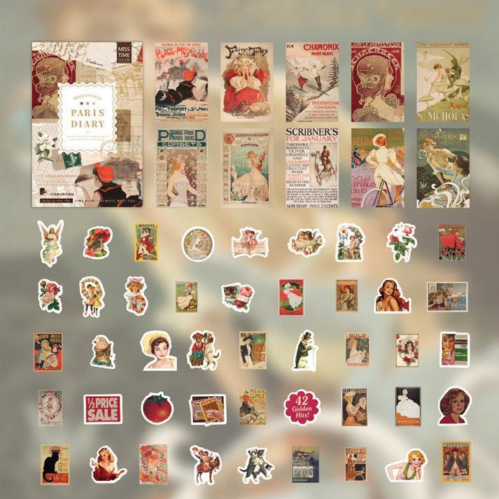 Baroque Art Washi Stickers - Journal Carnival