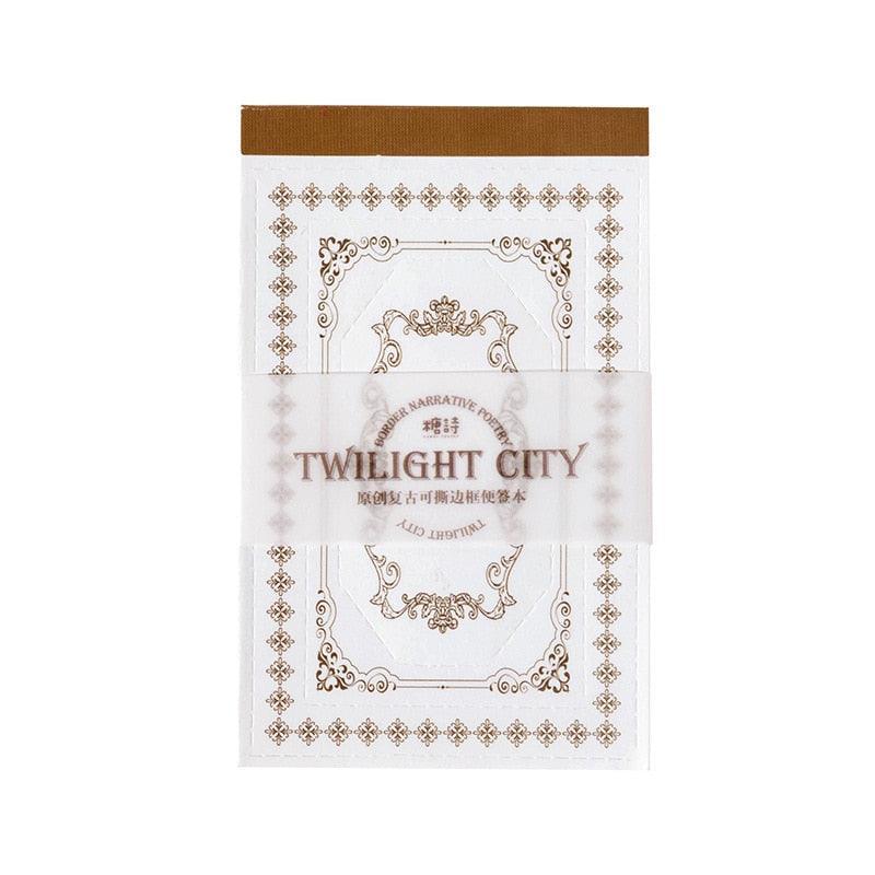 Border poetry series Memo pad - Journal Carnival