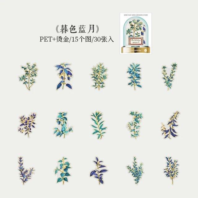 Bronzed Pet Flower Sticker - Journal Carnival