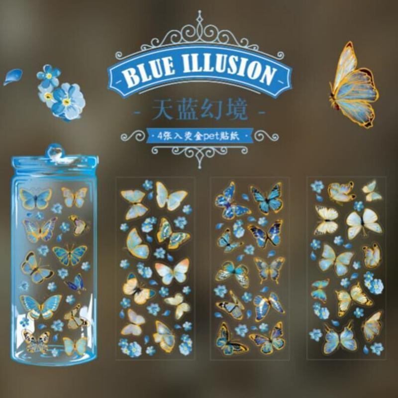 Bronzing Butterfly Sticker Sheet - Journal Carnival