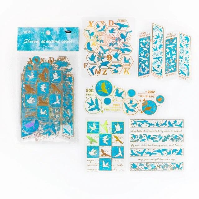 Bronzing digital Deco Stickers - Journal Carnival
