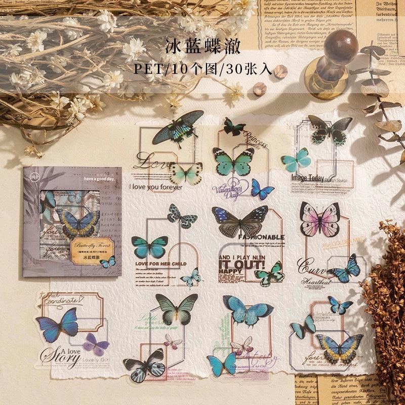 Butterfly Forest Series Label Sticker - Journal Carnival