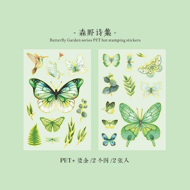 Butterfly Garden series Pet stickers - Journal Carnival