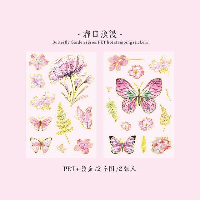 Butterfly Garden series Pet stickers - Journal Carnival