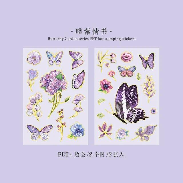 Butterfly Garden series Pet stickers - Journal Carnival