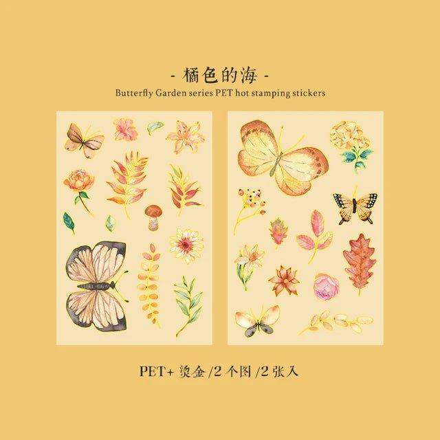 Butterfly Garden series Pet stickers - Journal Carnival