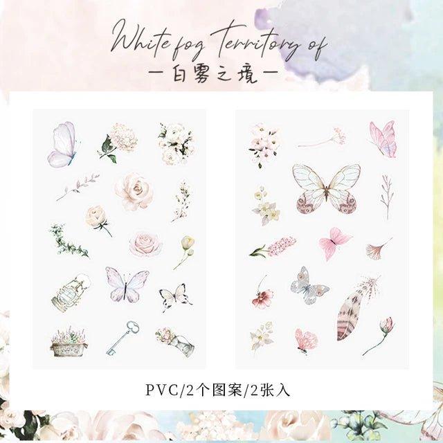 Butterfly Garden Series Sticker Sheets - Journal Carnival