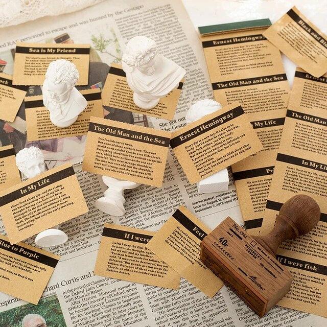 Literature Junk Journal Memo Paper - Journal Carnival