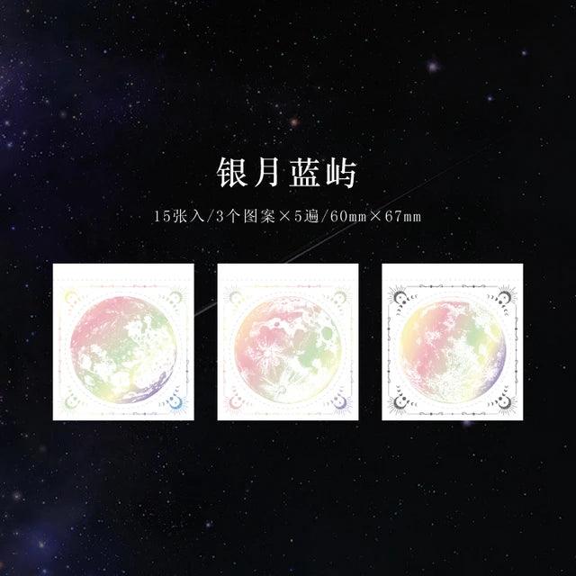Midnight stars moon series Memo pad - Journal Carnival